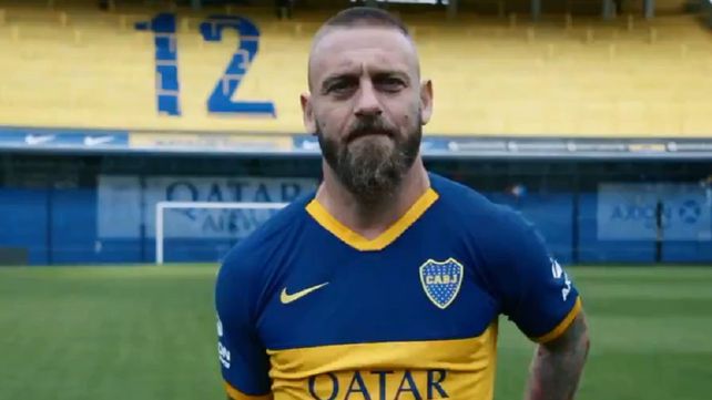 El italiano en la cancha de Boca.&nbsp;
