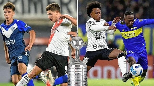 Libertadores: River va con Vélez y Boca ante Corinhtians