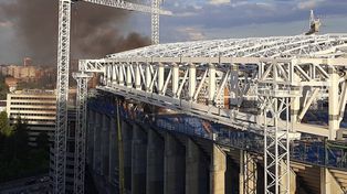 Real Madrid: se prendió fuego el estadio Santiago Bernabeu