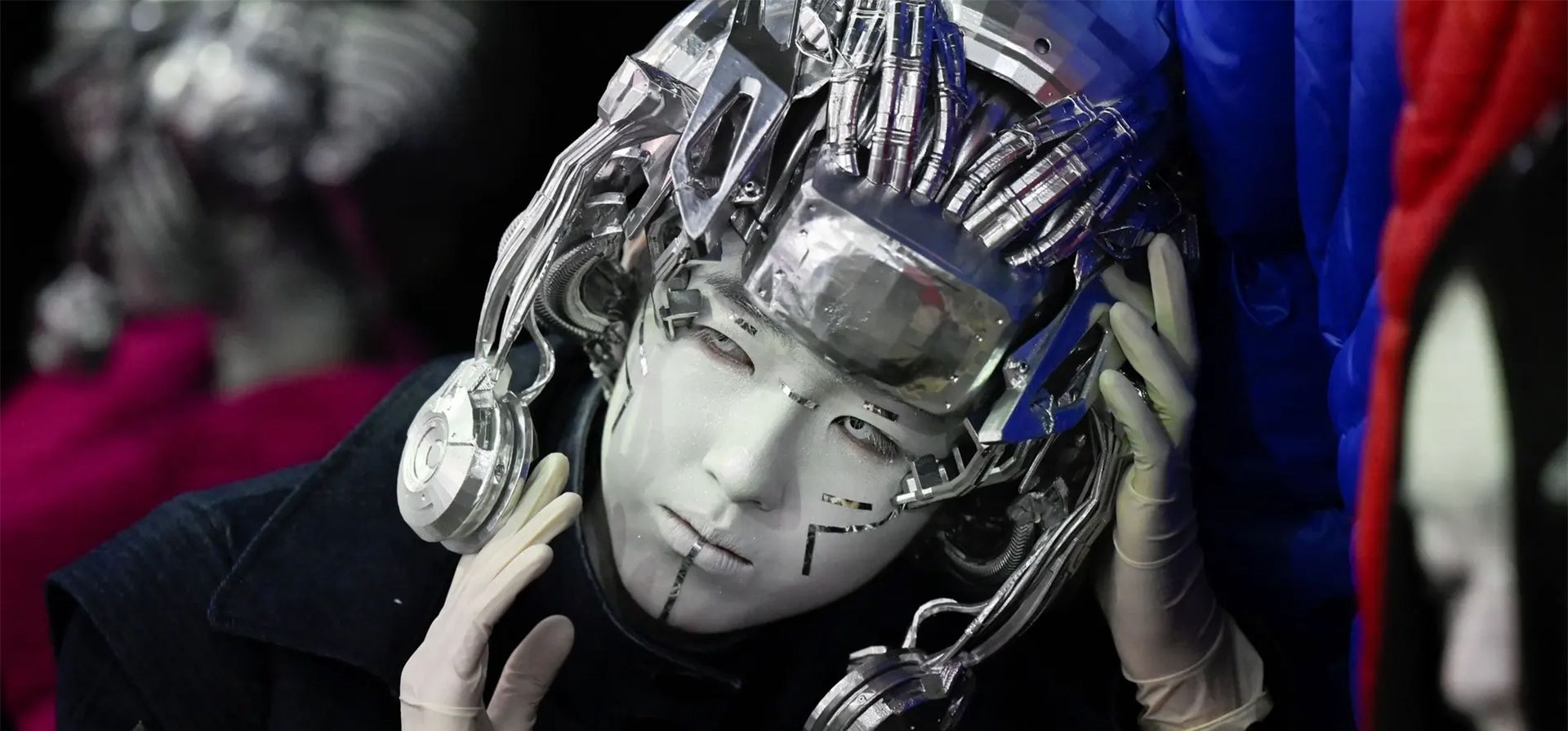 Una creación para el desfile D Martina Queen by Ding Jie en la semana de la moda de China en Beijing. Fotografía: Wang Zhao/AFP/Getty Images