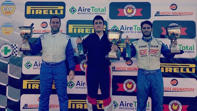 El podio del TC 850 que corrió su cuarta fecha con Ramiro Albisu
