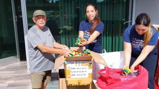 Rosario envió su primera gran carga solidaria al Garrahan: 160 mil tapitas