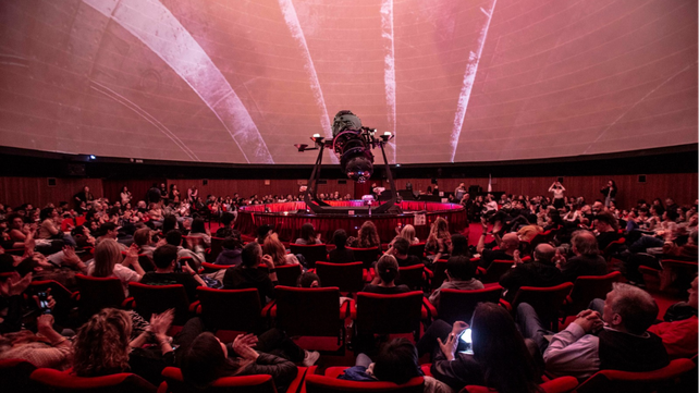 La sala Planetario del Complejo Astronómico del parque Urquiza