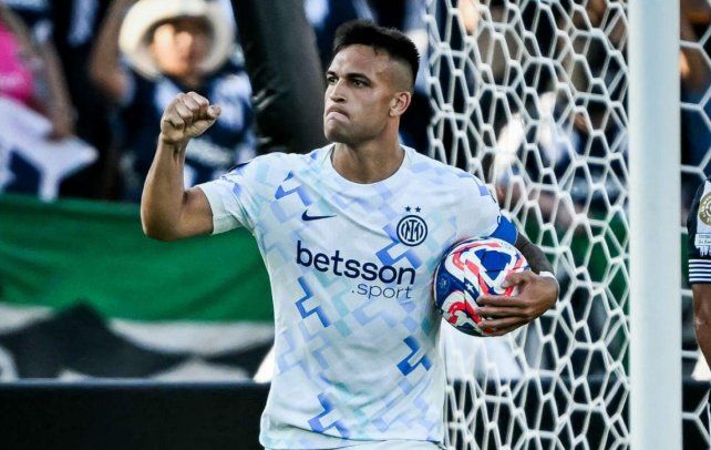 Lautaro Martínez anotó en el empate de Inter ante Monterrey en el grupo de River
