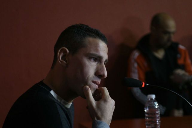Llanto. Maxi confirmó que no sigue en el club.&nbsp;