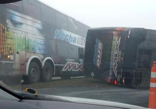 Choque múltiple por bancos de niebla