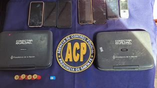 Parte de los elementos secuestrados.