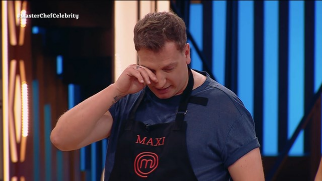 Maxi López se emocionó al recibir una carta de su esposa en MasterChef Celebrity