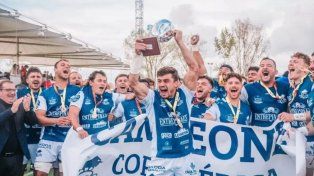 Martiniano Cian no para de festejar desde su llegada al rugby español.