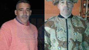 Martín López de civil y con el uniforme de la División Abigeato.&nbsp; Murió en marzo de 2018 a raíz del disparo que recibió de Barrios.