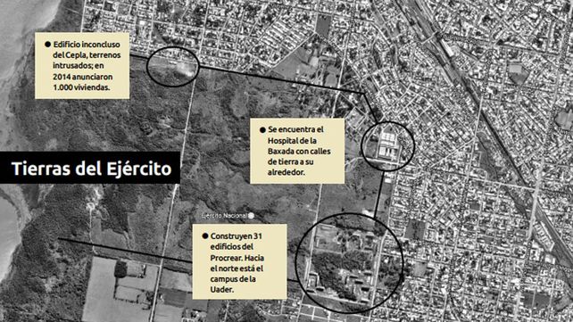 Hay 330 hectáreas a urbanizar, en disputa y flojas de papeles