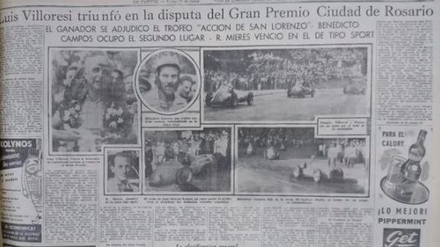 Cuando los autos de Fórmula 1 corrían en el parque Independencia, con piña de Fangio y todo