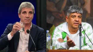 El ministro de Economía, Luis Caputo, vovlió ia cargar congtra el líder de Camioneros, Pablo Moyano.