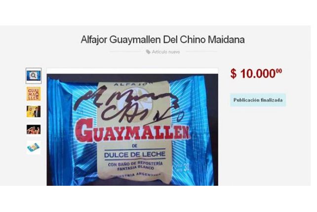 Venden el alfajor Guaymallén del Chino Maidana a 10 mil pesos