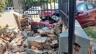 Violento accidente en barrio Sargento Cabral.&nbsp;