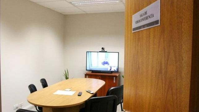 La sala de videoconferencias.&nbsp;
