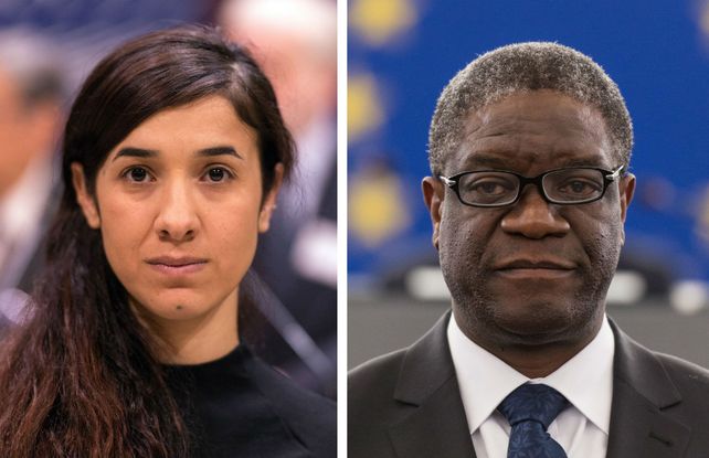 Laureados. Muckwegwe y Murad hicieron declaraciones tras conocer que fueron premiados.