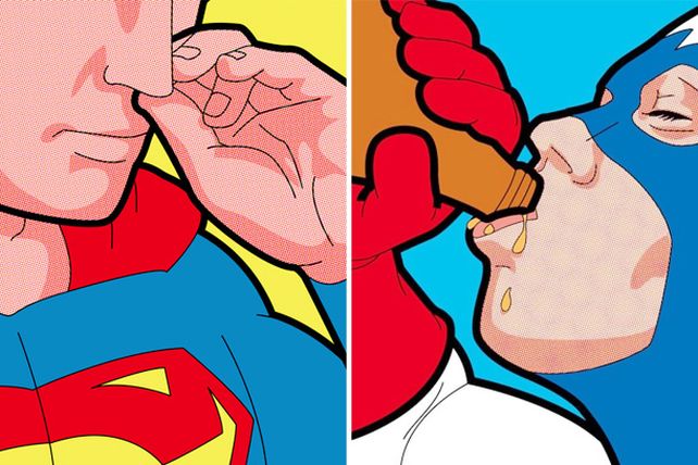 ¡Escándalo! Por estas fotos de superhéroes