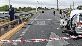 Violentísimo choque con un muerto en la avenida de circunvalación rosarina