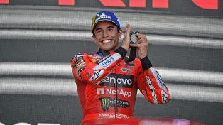 Marc Márquez se impuso en la carrera sprint del Gran Premio de Aragón.