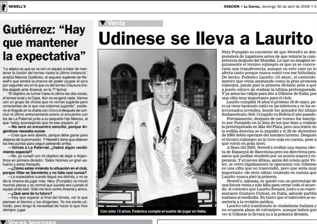 Qué es de la vida de Federico Laurito: la joya de Newells que se retiró del fútbol a los 30 años
