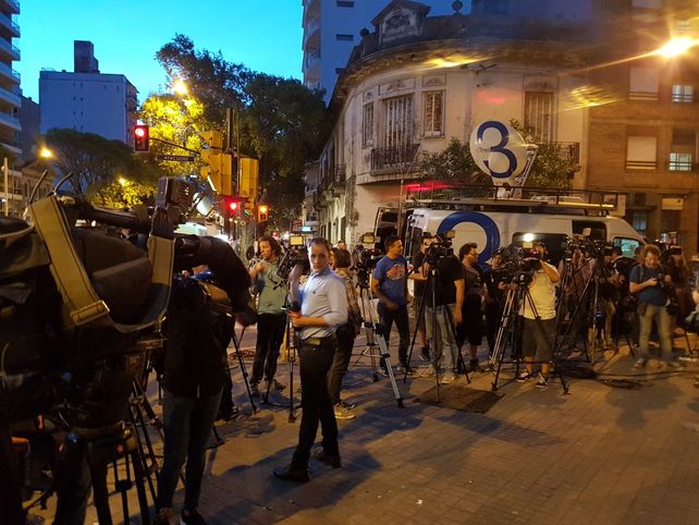 La prensa. Los periodistas cubrieron el acto homenaje en gran número.&nbsp;
