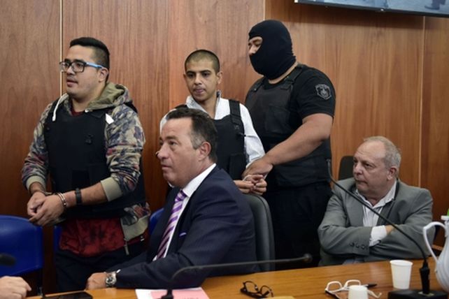 líderes. Ariel Máximo Guille Cantero y Emanuel Ema Chamorro en el juicio que les sigue la Justicia provincial.
