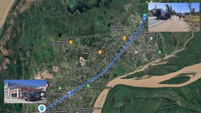 Un infierno de seis kilómetros con el asesino y seis cadetes arriba de la combi