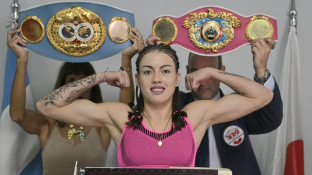La Princesita Bermúdez retuvo los cinturones mundiales minimosca OMB y FIB.