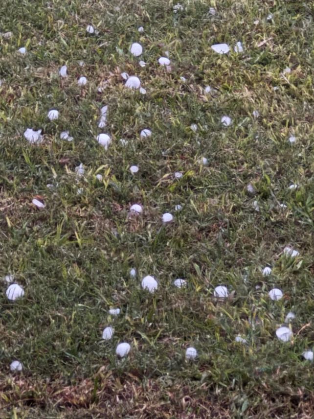 Fuerte tormenta con intensa caída de granizo en Rosario y la región
