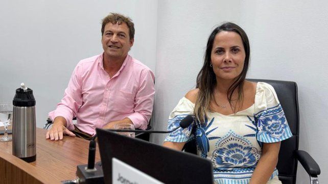 La concejala Jorgelina Mudallel y el concejal Jorge Fernández&nbsp;