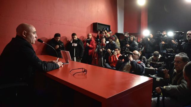 El Chocho Llop brindó una conferencia de prensa en el Coloso.