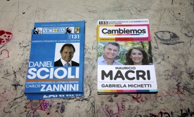 Las boletas con las que se vota hoy.