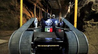 Un robot halló tres cámaras milenarias bajo Teotihuacán
