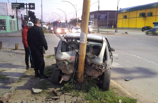 El accidente sucedió este lunes antes de las 6.