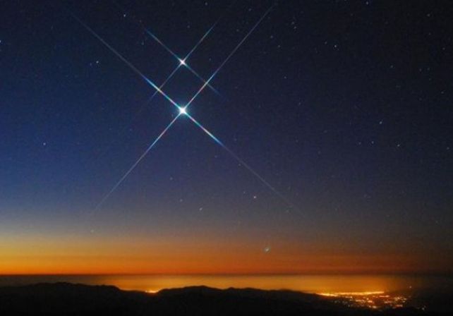 Hoy desde el atardecer conjunción de Venus y Júpiter