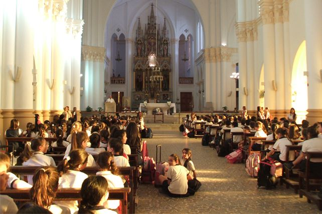 Los chicos de Guadalupe participaron de la novena
