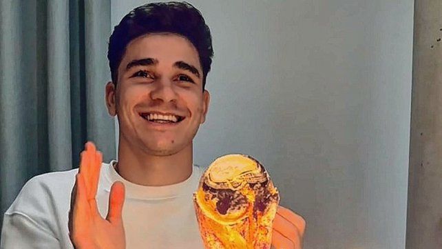 Julián Álvarez y los recuerdos del Mundial&nbsp;.