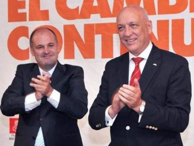 aliados. Henn cargó contra los radicales afines al PRO y Bonfatti se despachó con reproches al gobierno macrista.
