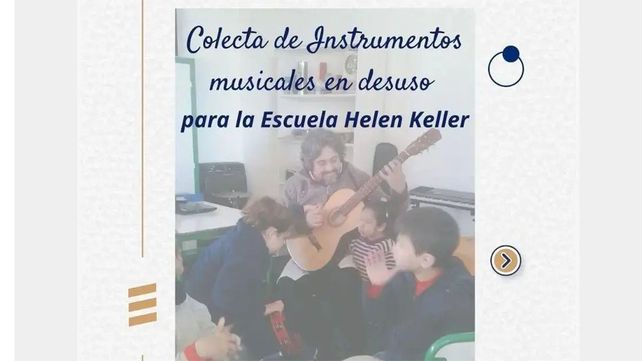 Docentes y la cooperadora de la escuela Helen Keller piden donación de instrumentos en desuso o padrinos económicos para reparación de los existentes
