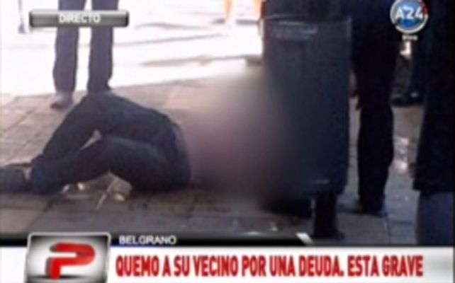 Un vecino le prendió fuego luego de una discusión por una deuda en Palermo