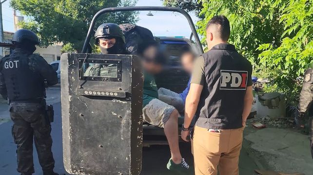 Uno de los detenidos en el marco de las balaceras con mensaje en Rosario