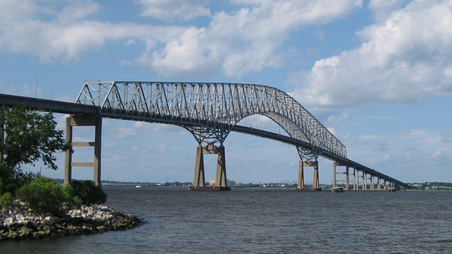 Unos 11 millones de vehículos atravesaban el puente Francis Scott Key de Baltimore al año.       
