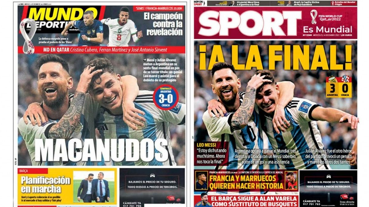 Mundial Qatar 2022: Messi acaparó las portadas de los principales medios  deportivos del mundo