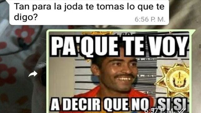 Dejó a su expareja con memes a través de WhatsApp y se convirtió en viral