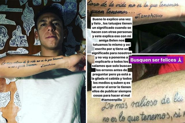 Si no. Brian Sarmiento se manifestó en las redes sobre su tatuaje