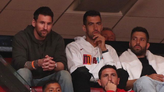 Messi fue a ver el partido de Miami Heat en la NBA y fue ovacionado