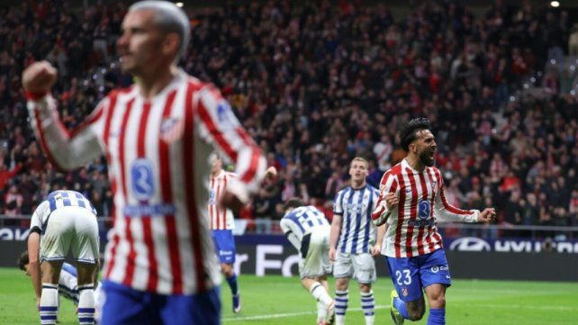 Nicolás González, clave en el triunfo de Atlético de Madrid ante Real Sociedad