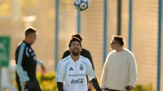 Último entrenamiento de Messi con la Selección Argentina