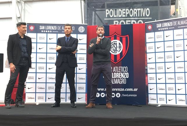 San Lorenzo presentó su equipo con la presencia de Tinelli